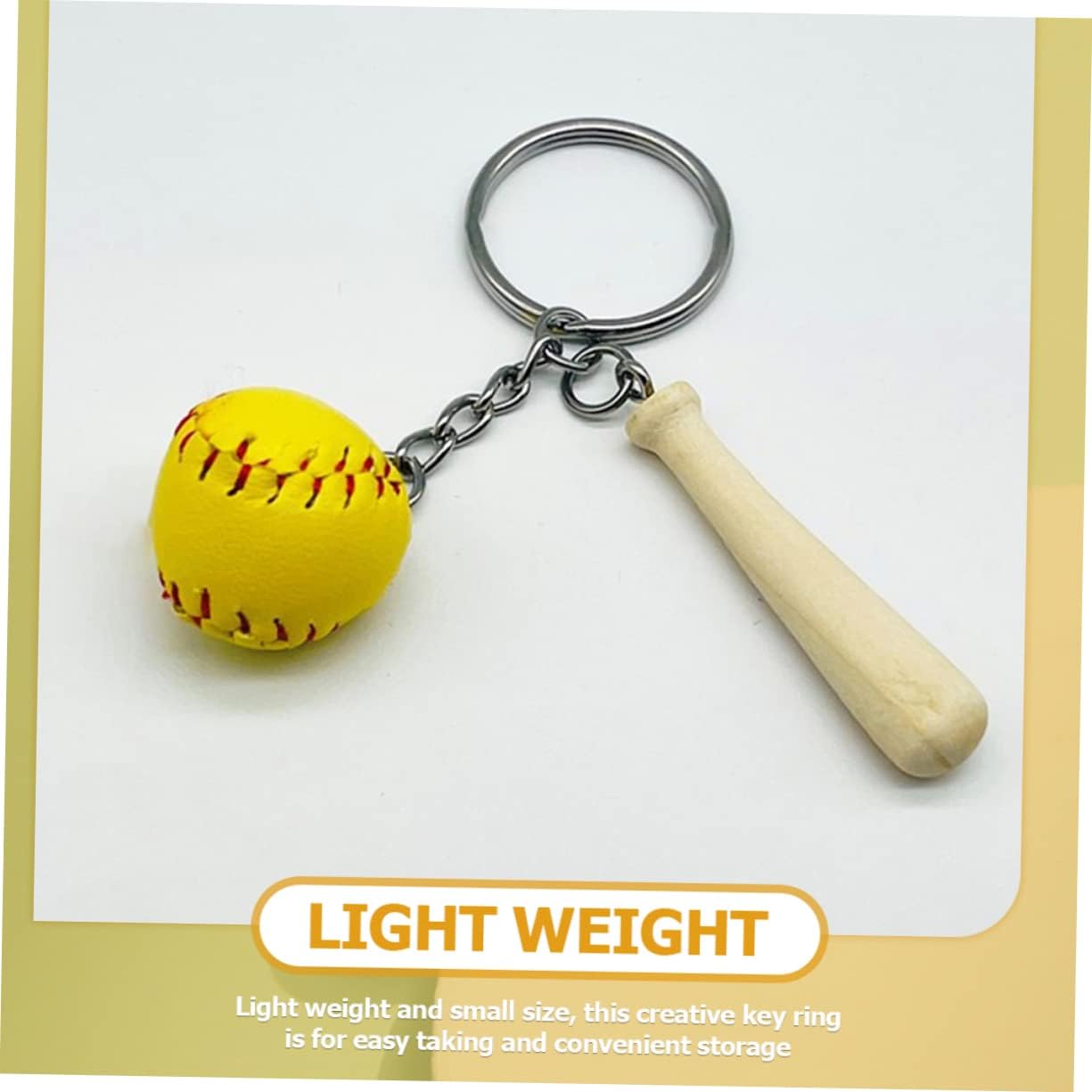 POPETPOP 16pcs Baseball Keychain Set for Boys Girls and Players