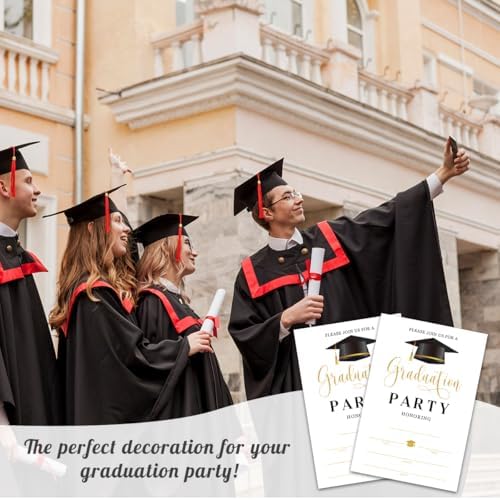Graduation Invitation Cards With 20 Envelopes