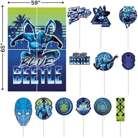 Blue Beetle Scene Setter with Props Pack of 16