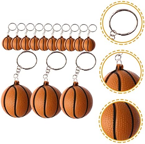 24Pcs Basketball Keychains Durable Key Holders with Cute Designs for Adults