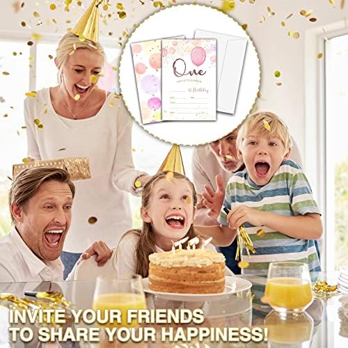 Chuxvon 1st Birthday Party Invitations Double-Sided