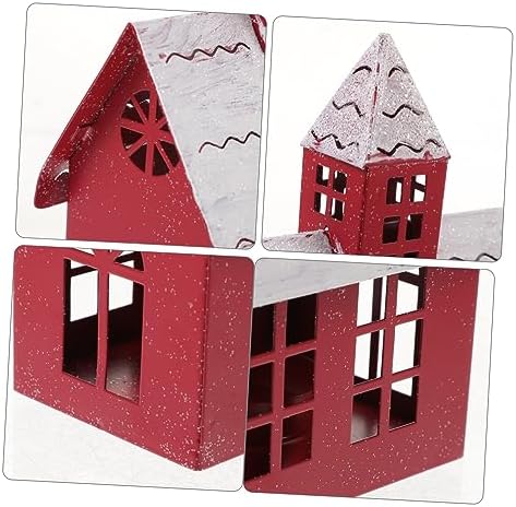 Cute Christmas Village House Candle Holder for Home Decor