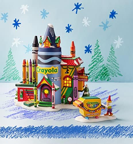 Department 56 Crayon Factory Animated Light Building