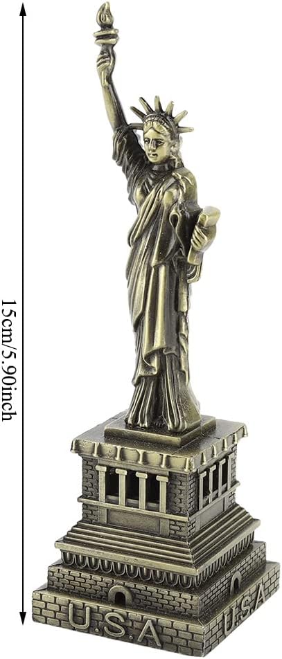 Jerliflyer Mini Statue of Liberty Metal Statue Desk Decoration