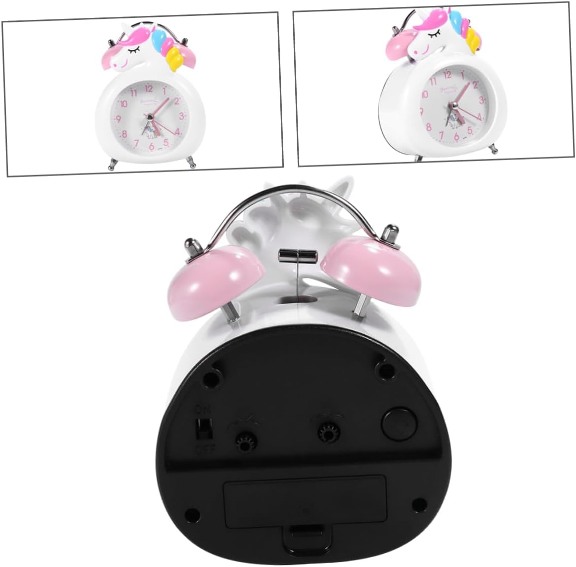 Cute Unicorn Alarm Clock with Night Light for Home
