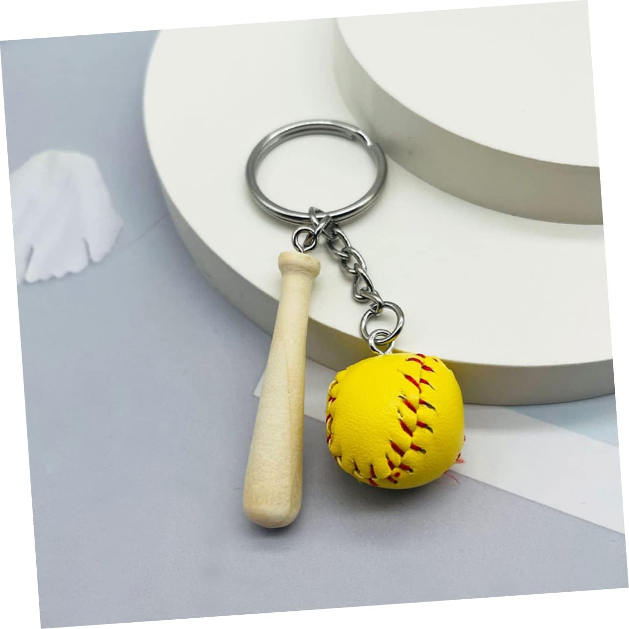 POPETPOP 16pcs Baseball Keychain Set for Boys Girls and Players