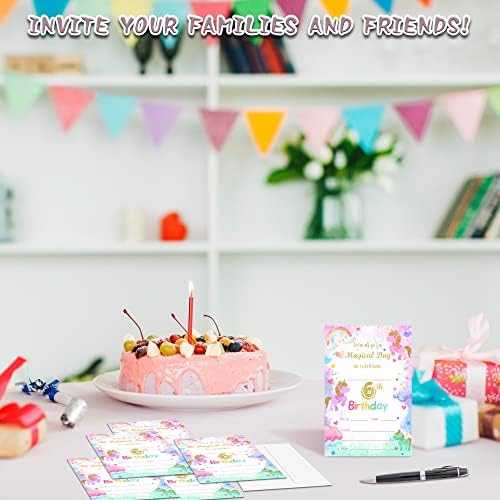 Magical Day Birthday Invites 20 Count With Envelopes