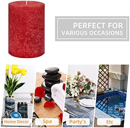 Jeco Inc 3 x 4 Cinnamon Cide Red Scented Pillar Candle