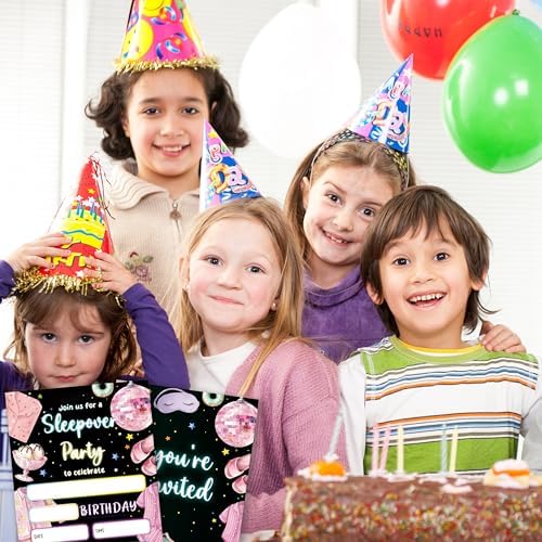 Slumber Birthday Invites with Envelopes 20pcs