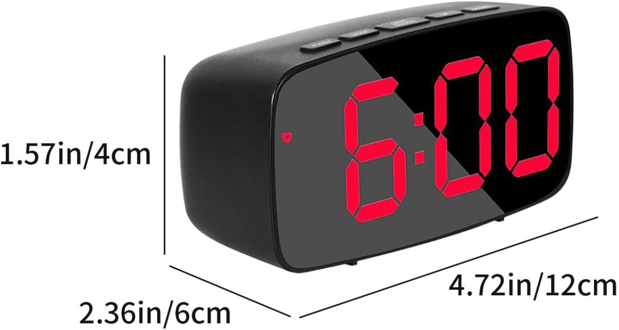 Kakina CMSX Digital Alarm Clock with LED Display and Voice Wake Up