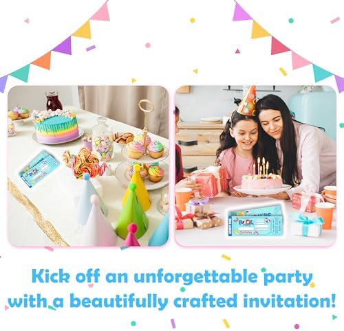 Pool Birthday Party Invitations 20 Pack Double Sided