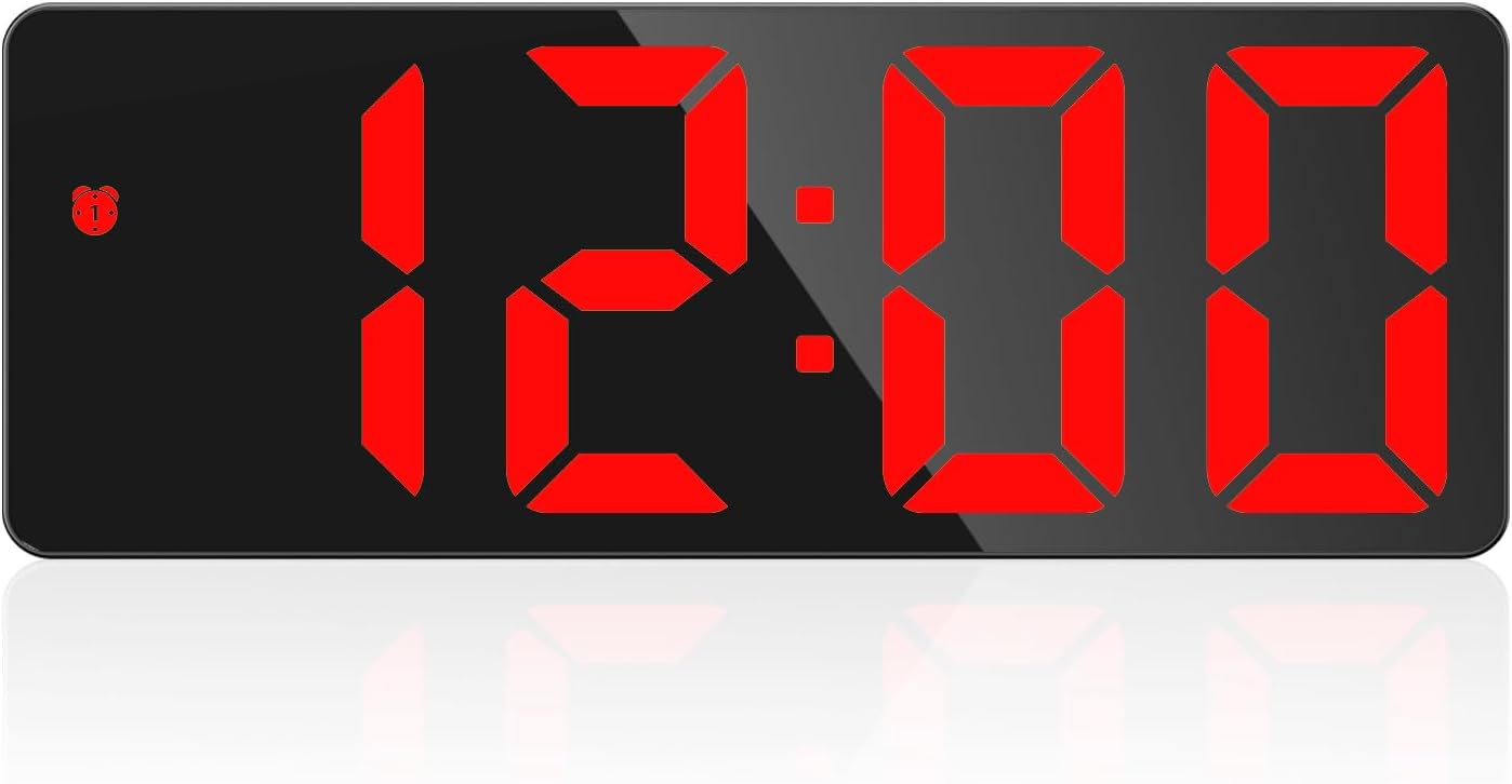 LOFICOPER 65 Inch LED Alarm Clock with USB Port