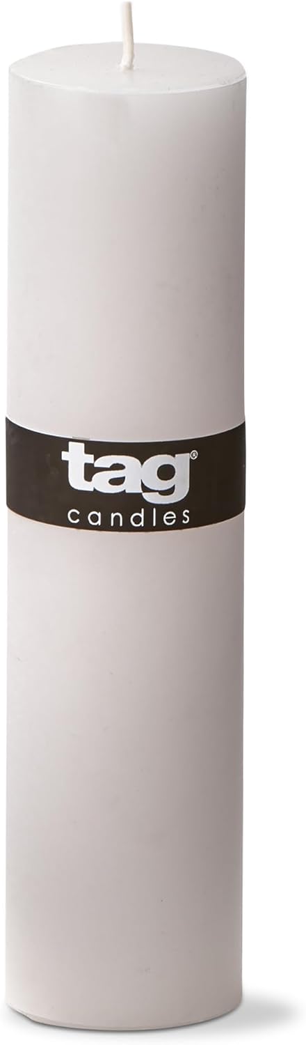 TAG Chapel 2X8 White Pillar Candle Unscented