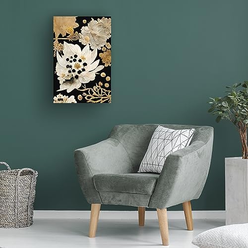 Trademark Fine Art Canvas Wall Art - Treechild Beige Dry Flowers 22x32 Inches