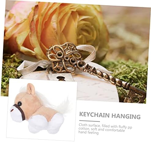 12pcs Cute Plush Animal Keychains for Decor and Gifts