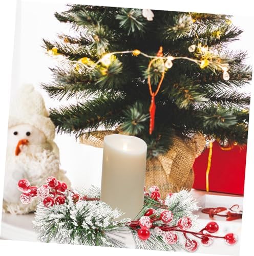 Christmas Candle Wreath for Holiday Pillar Candles