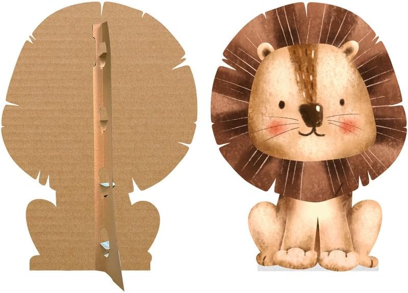 Watercolor Animal Cardboard Cutout - Lion Stand Up