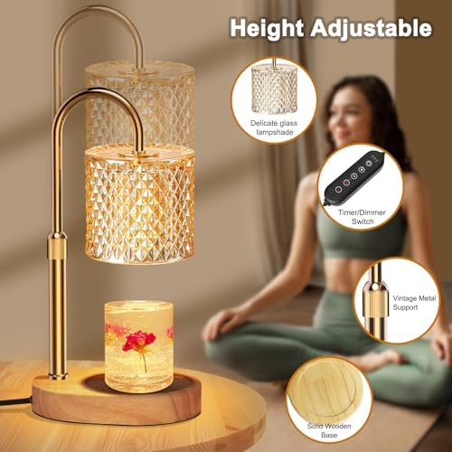ZENLEA Candle Warmer Lamp with Timer and Dimmer