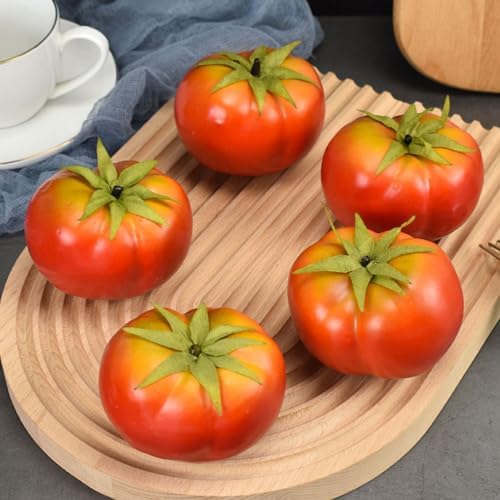 VOSAREA Artificial Tomatoes 6pcs Realistic Decor