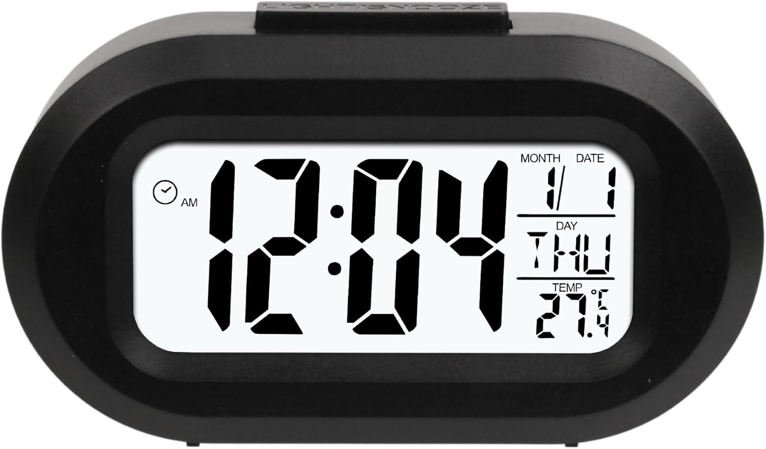 Laril Smart Night Light Alarm Clock with Temperature Display