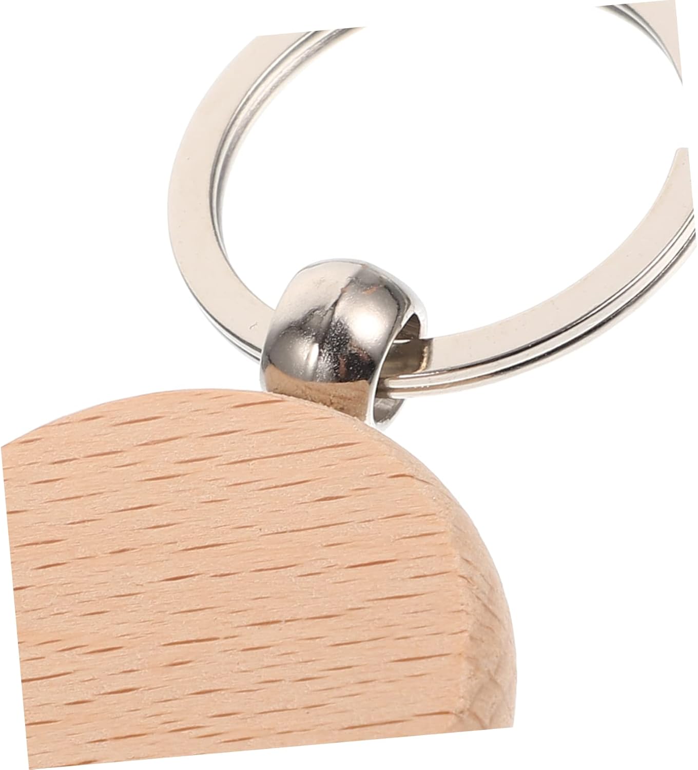 30pcs Unfinished Wooden Keychain Blanks for DIY Crafting