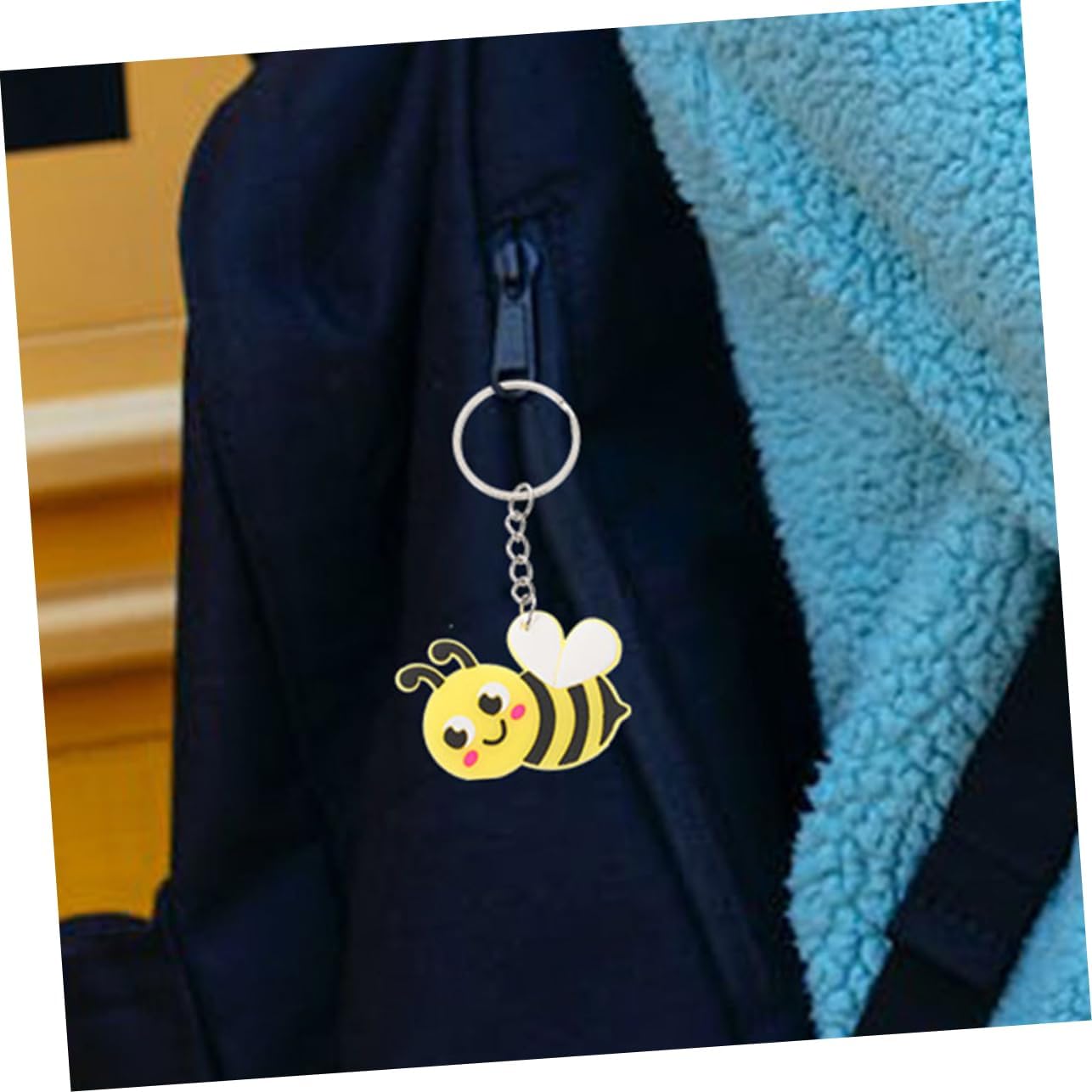 VICASKY 20PCS Cute Bee Keychains Spring Theme Accessories