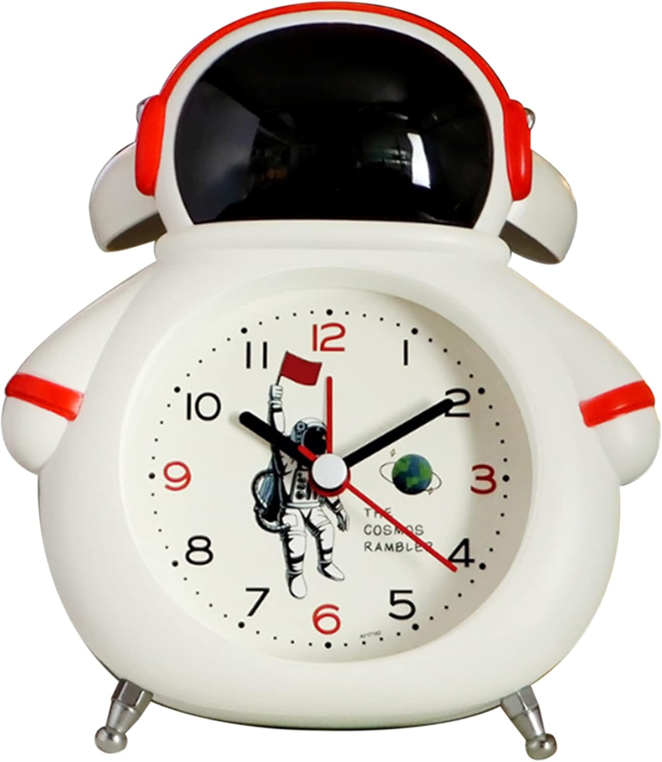 Cute Spaceman Analog Clock with Backlight and Alarm