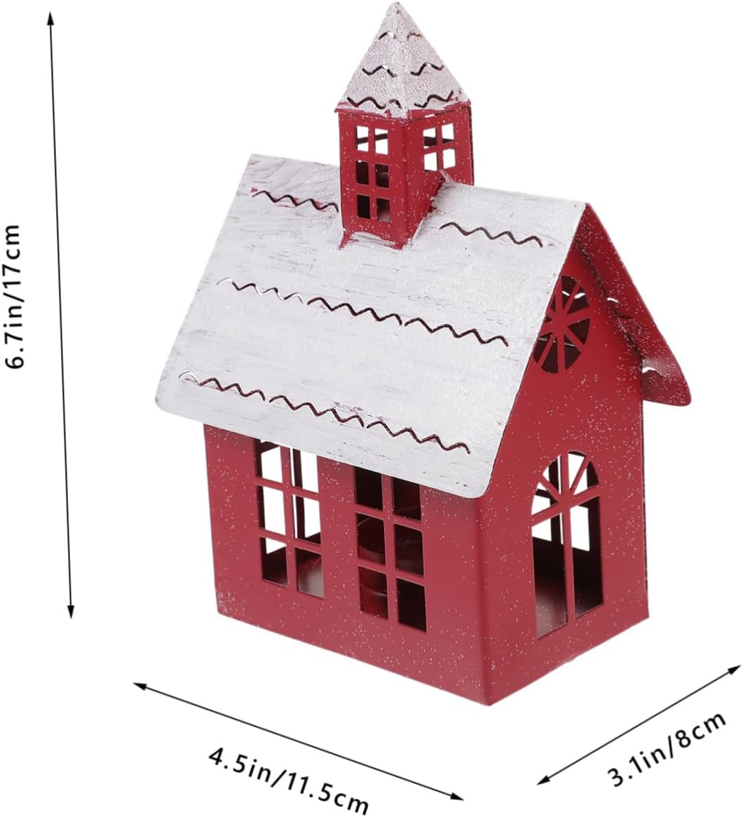 Cute Christmas Village House Candle Holder for Home Decor