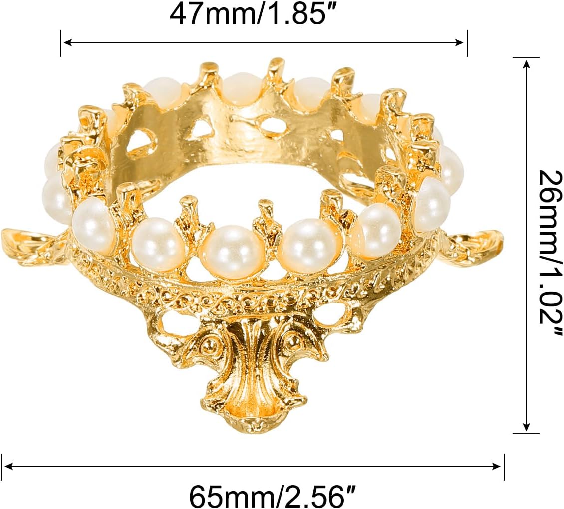 MECCANIXITY Gold Tone Crystal Ball Display Holder