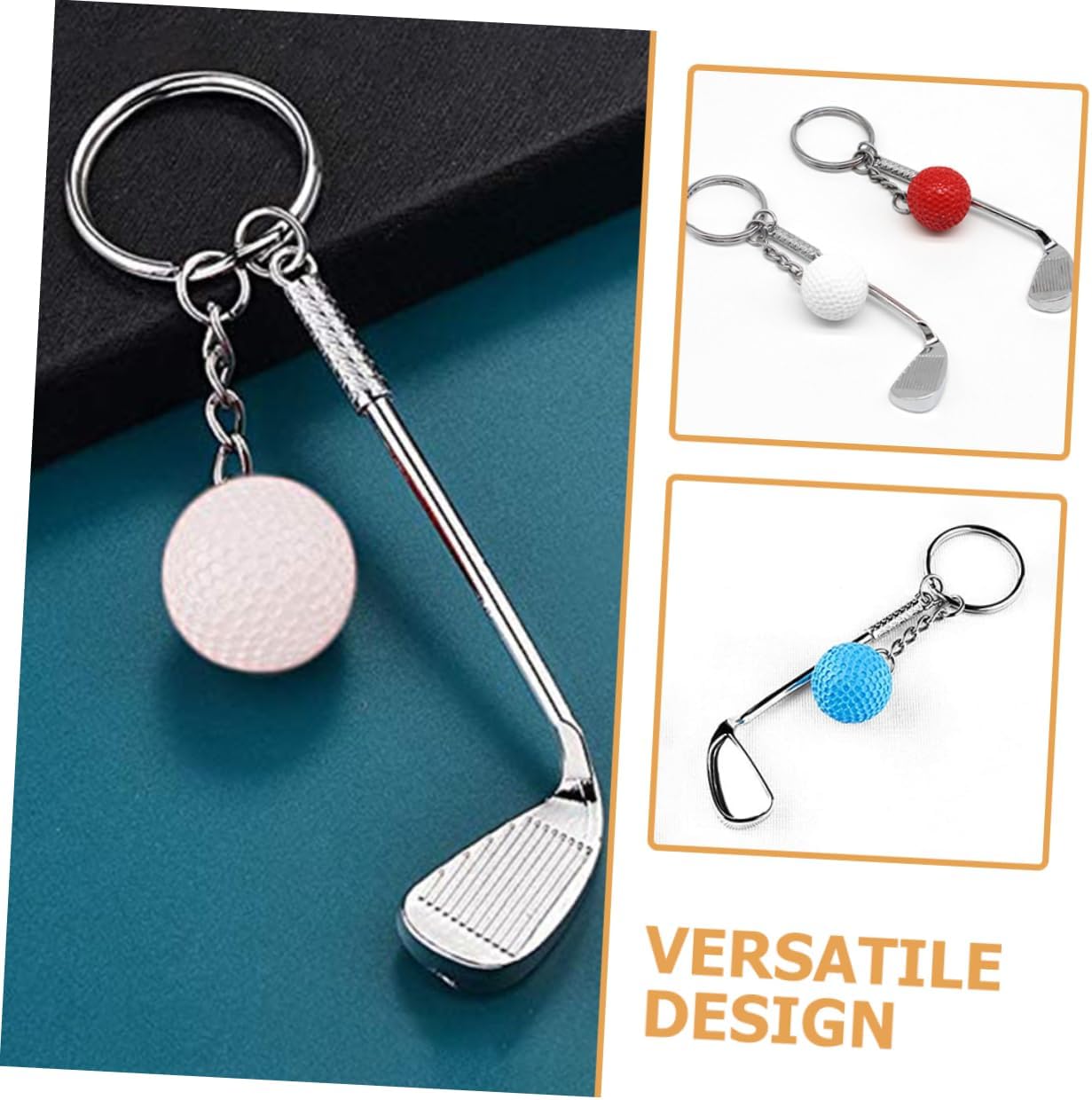 Balacoo Golf Keychain Keyring for Golf Fans