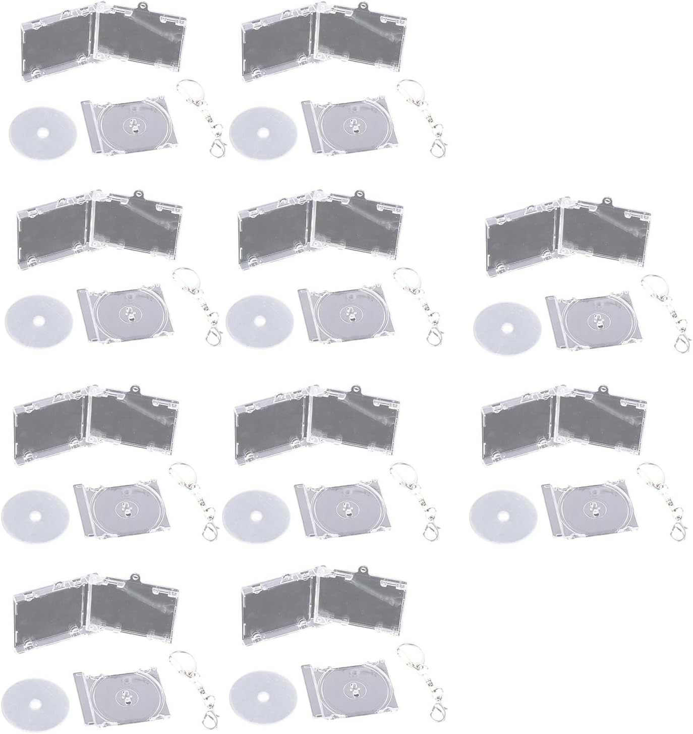 10pcs Miniature Album Keyring for Music Lovers