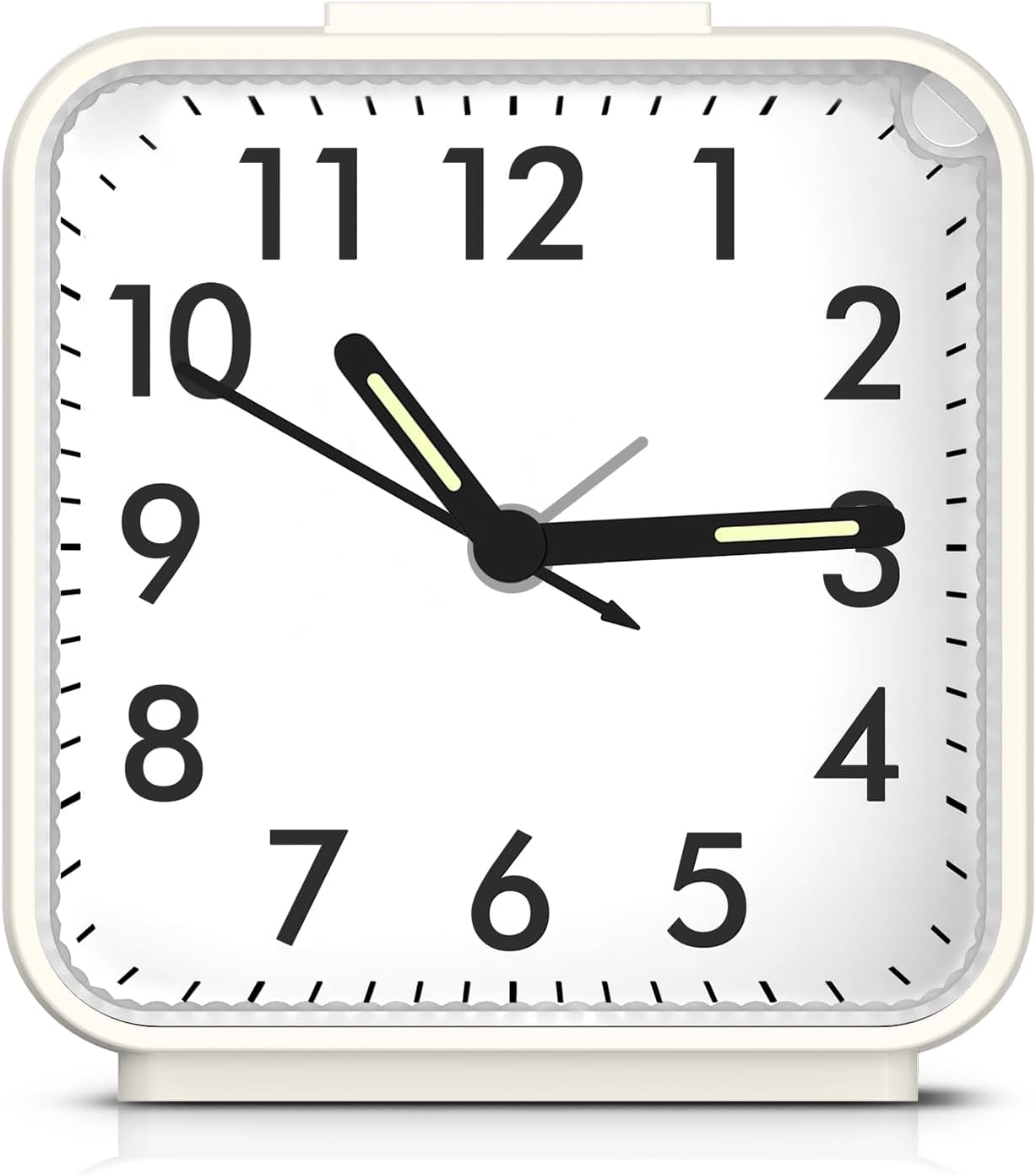 LOFICOPER Analog Alarm Clock with Night Light and Snooze Function