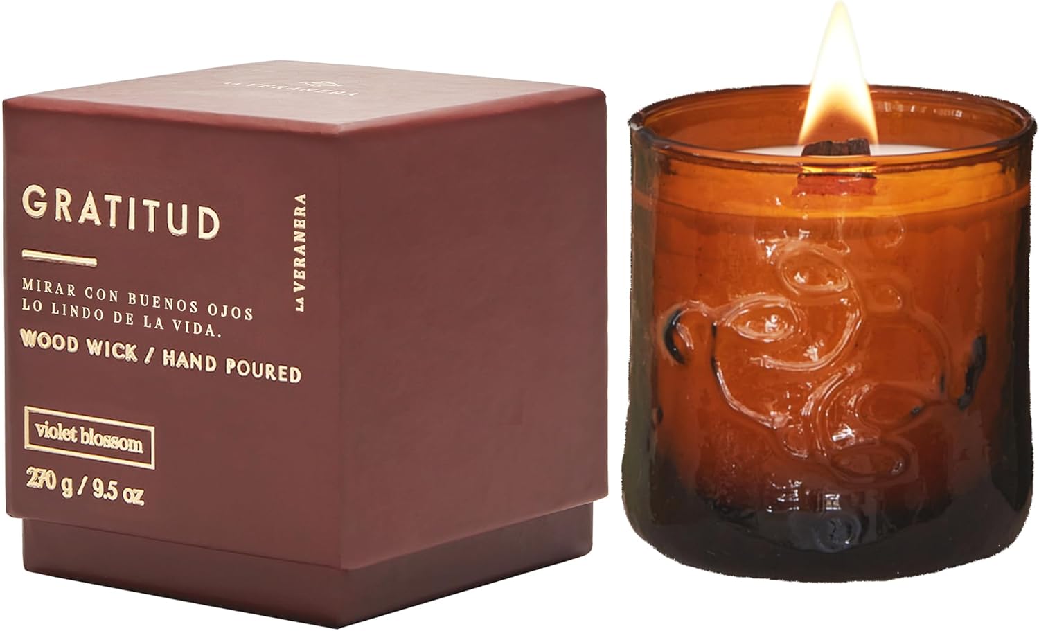 La Veranera Gratitud Candle Violet Blossom
