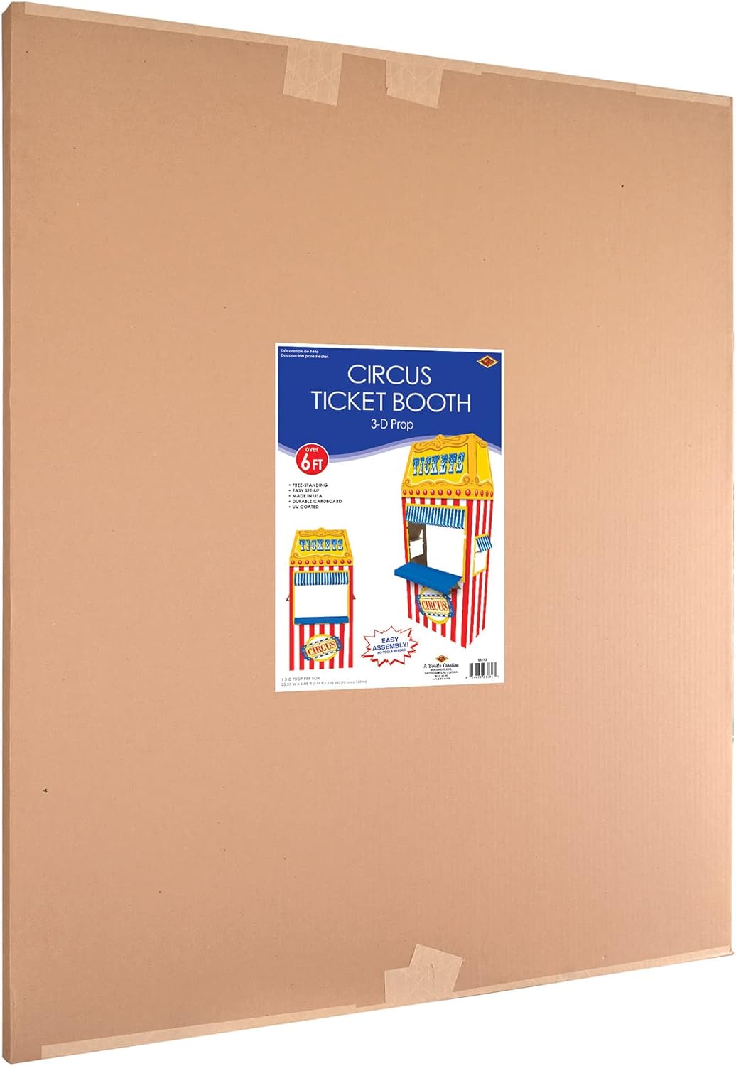 Beistle 3D Circus Ticket Booth Photo Prop for Parties