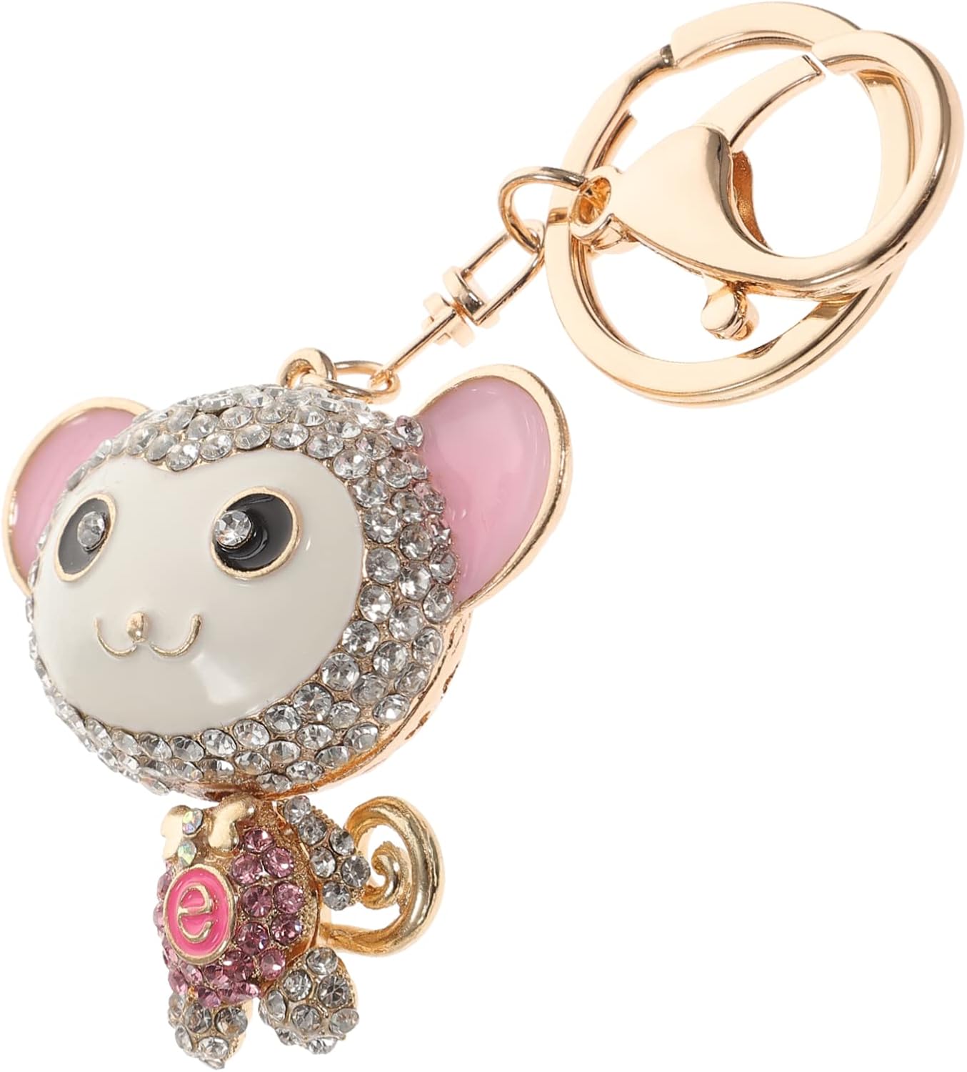 Operitacx 2pcs Monkey Keychain Metal Key Ring