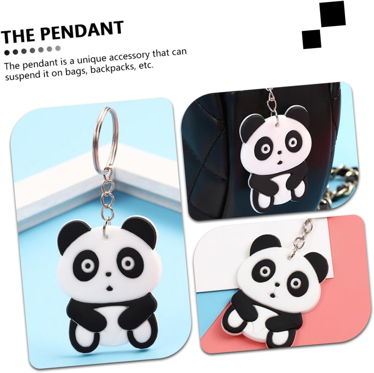 SOIMISS 20pcs Panda Keychain Set for Graduation and Party Favors