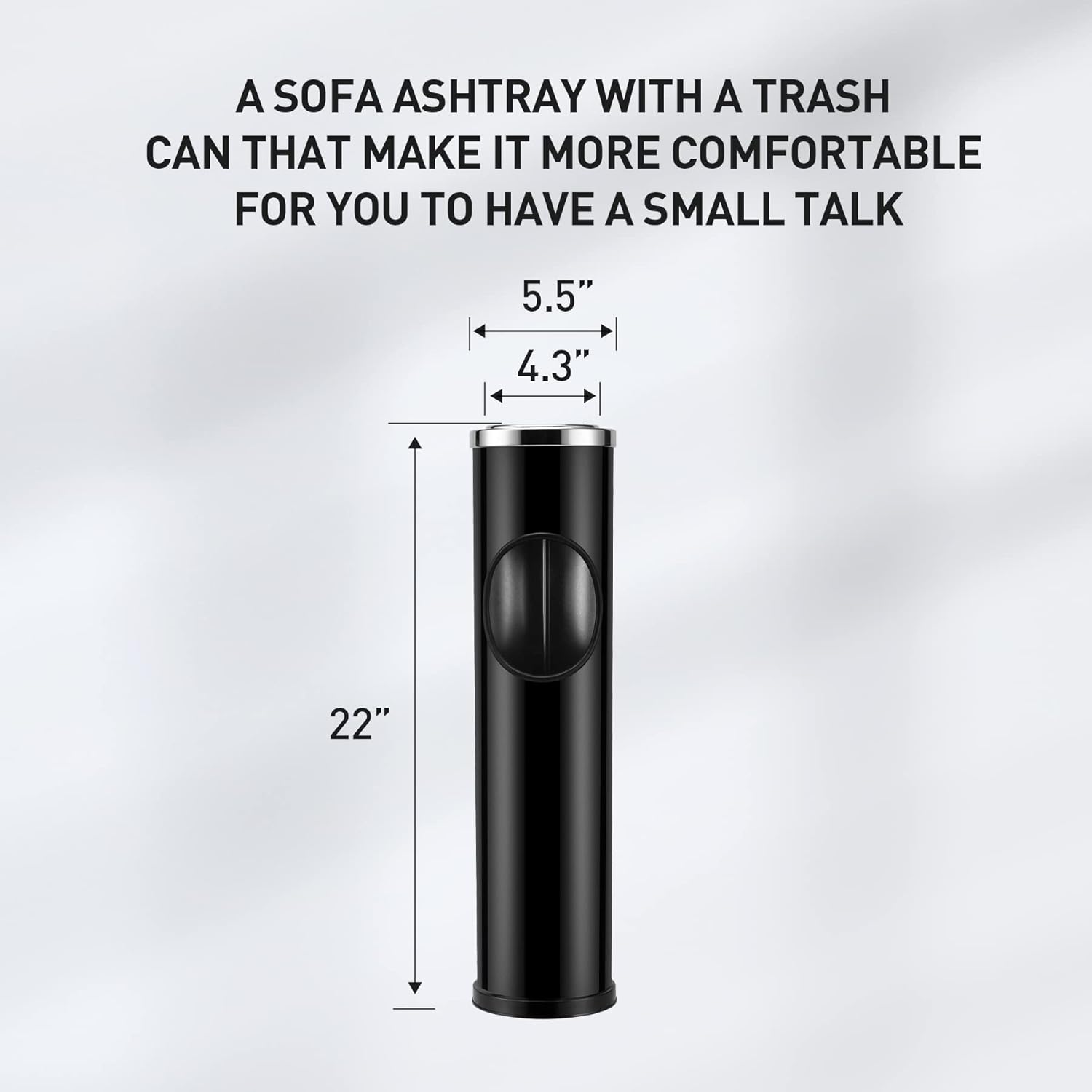 Anfrere Large Tall Outdoor Ashtray with Lid