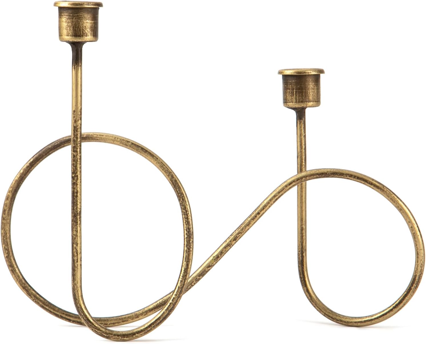 Twisted Brass Candlestick Holder for Table Decoration