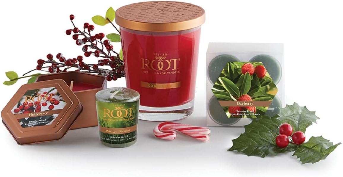 Root Candles Honeycomb Traveler Hollyberry Candle