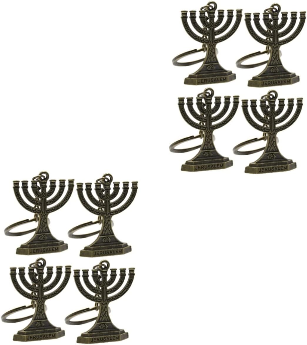 20 Pcs Hanukkah Key Ring Tote Purse Gift Ornaments Backpack Keychain