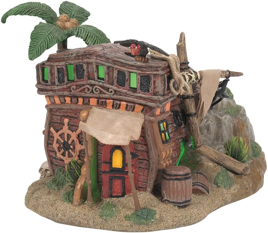 Department 56 Halloween Pirate Haven Lit Building 63 Inch