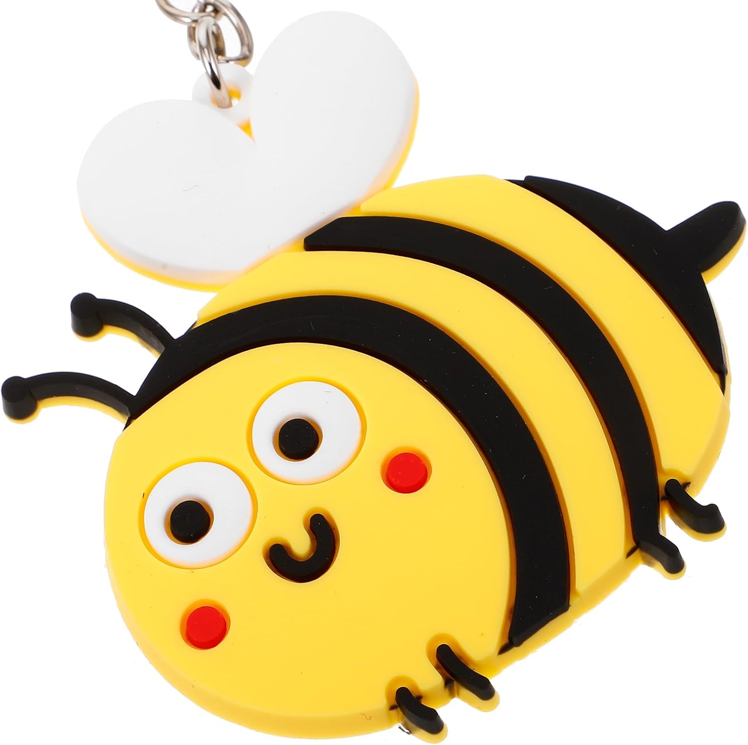 LUOZZY 40 Pcs Cartoon Bee Keychain Set Yellow