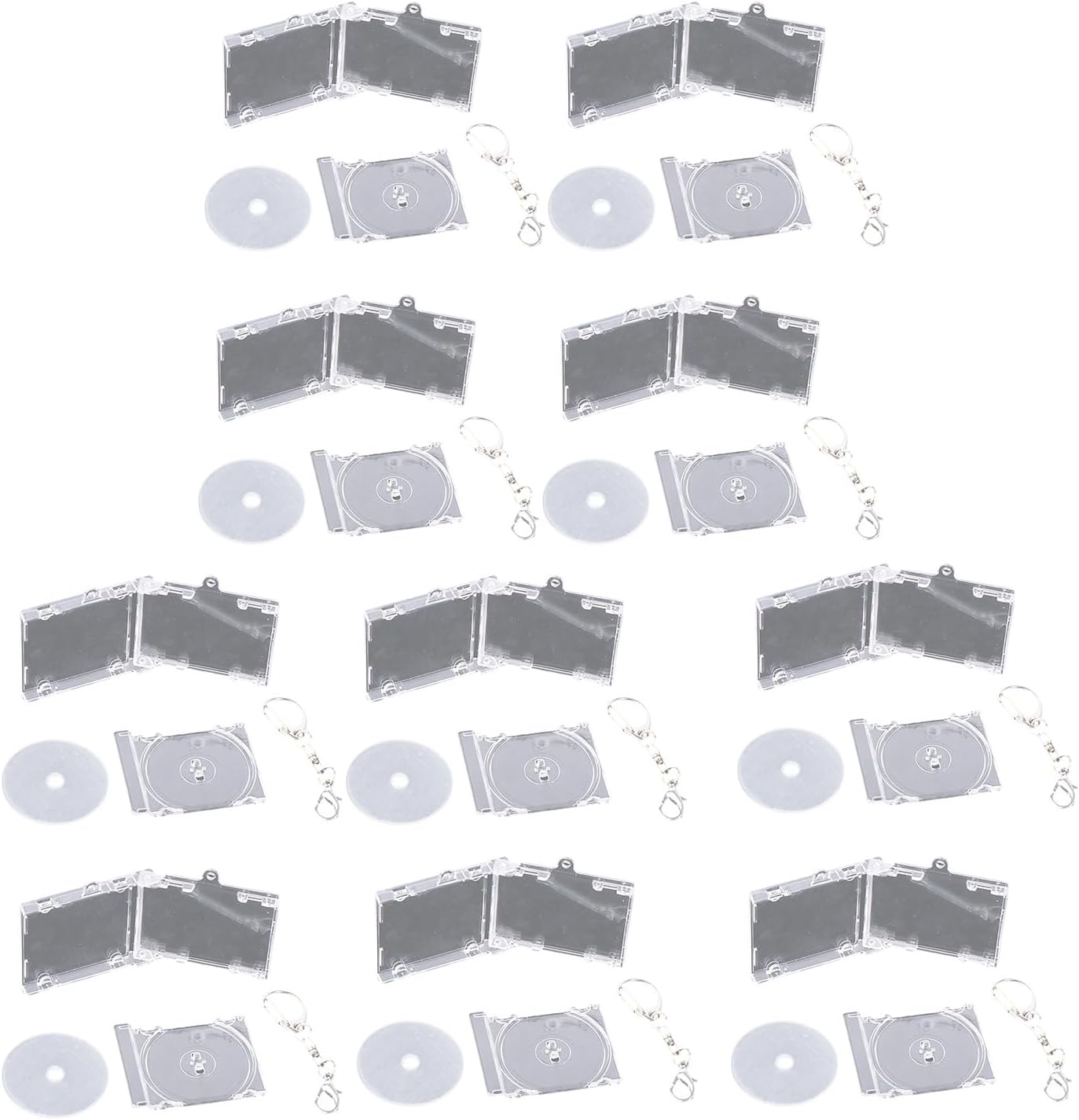 10pcs Miniature Album Keyring for Music Lovers