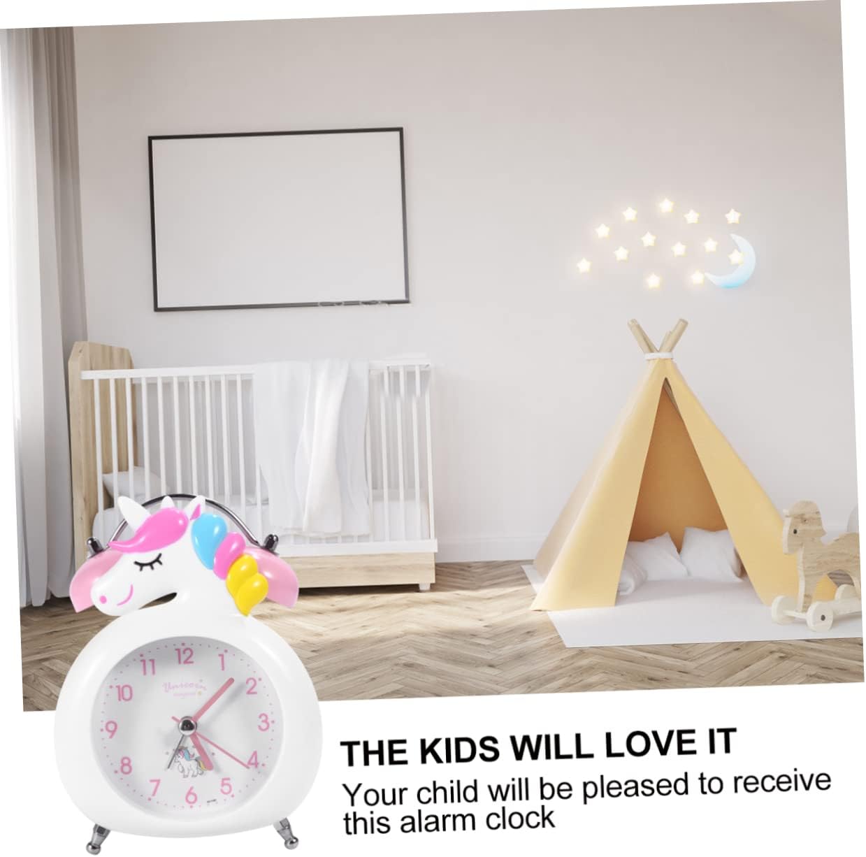 VINTORKY Desktop Alarm Clock Unicorn Design for Kids