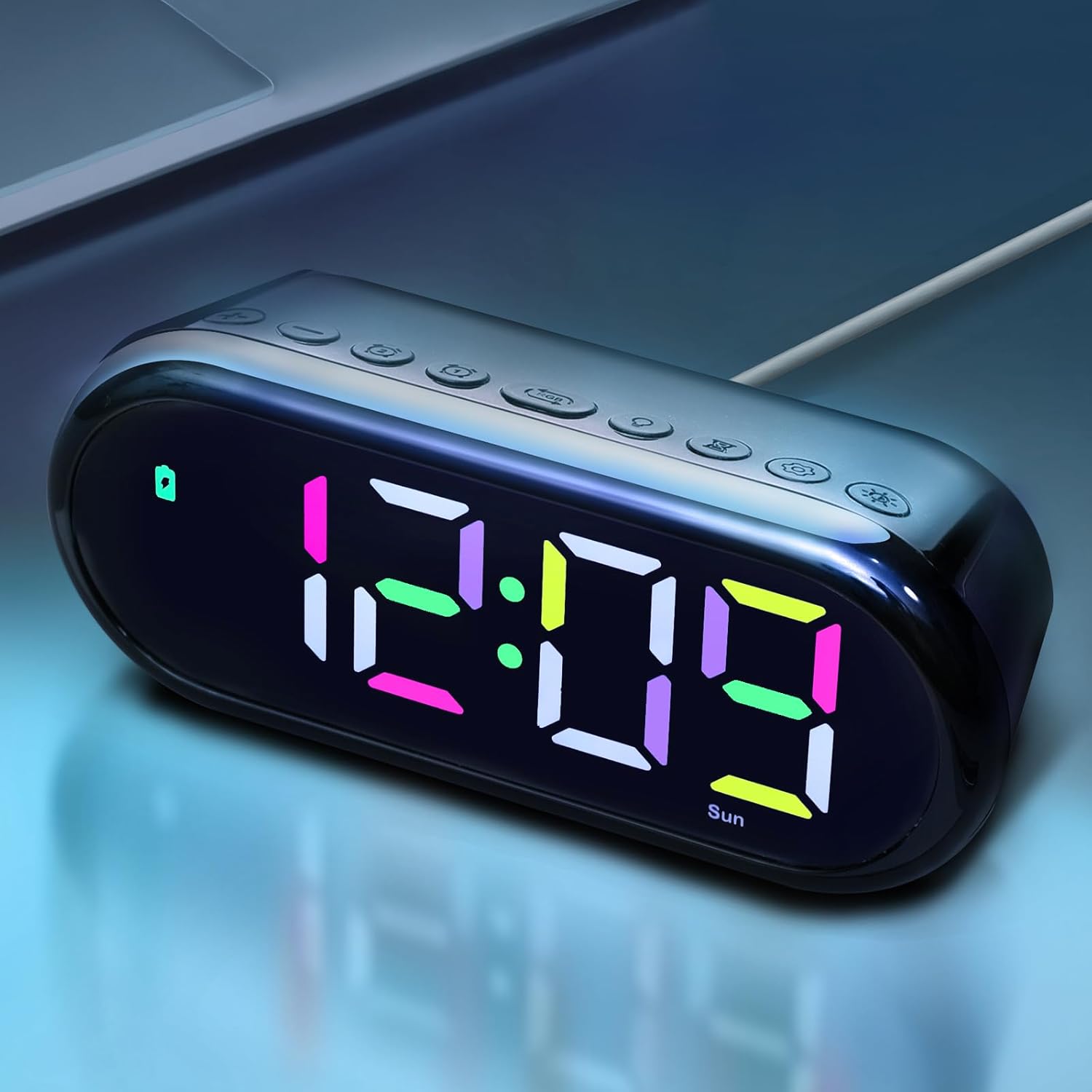 Oviouit Digital Clock with Dual Alarms and Timer