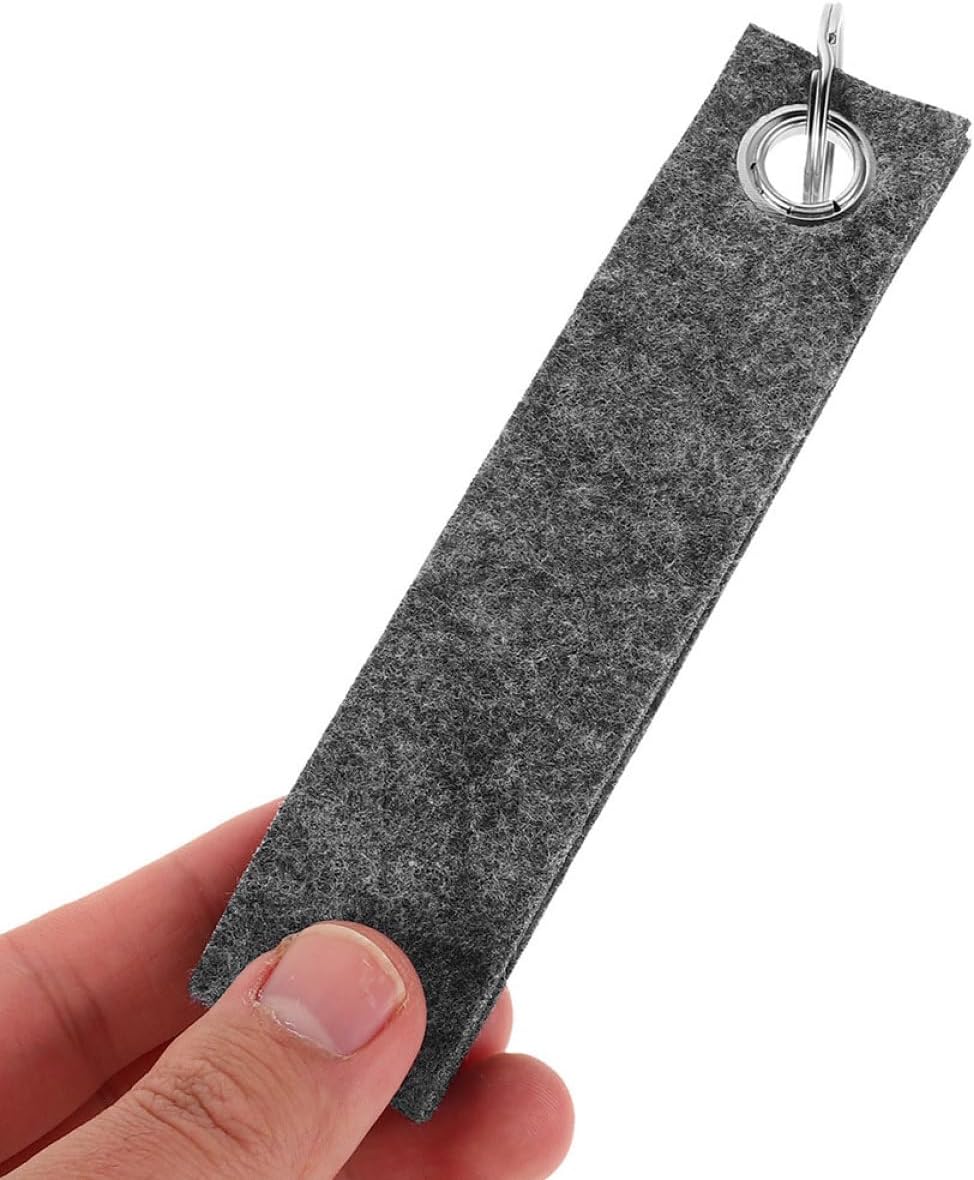 100Pcs Durable Felt Keychain Blanks for DIY Projects