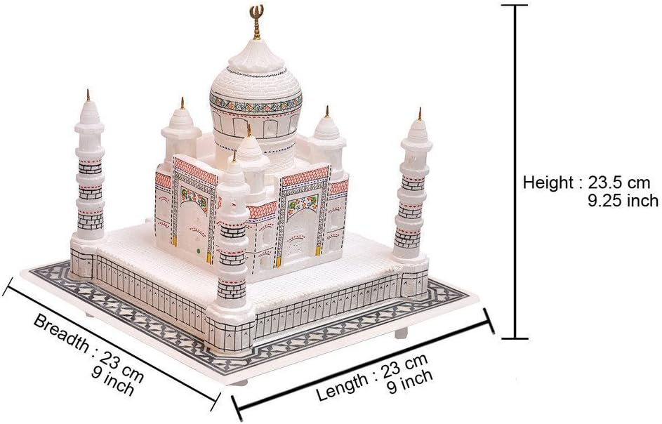 StonKraft 9 Inch Taj Mahal Marble Replica Model