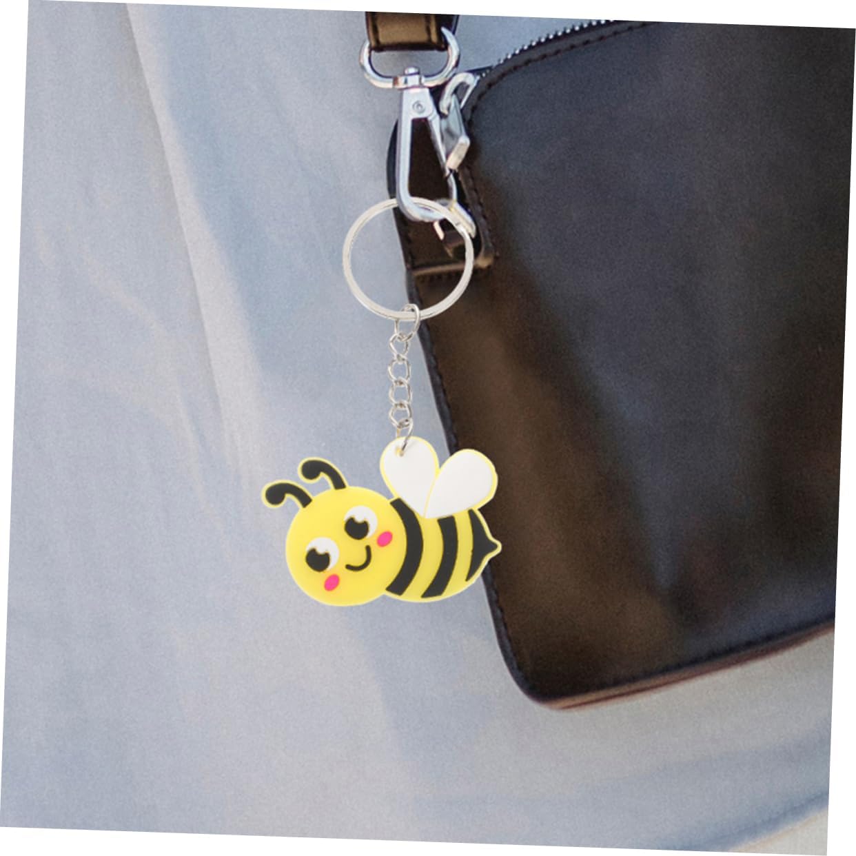 VICASKY 20PCS Cute Bee Keychains Spring Theme Accessories