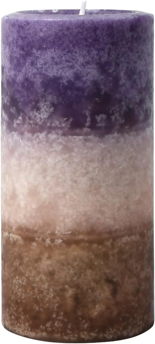6 Inch Purple Sand Scented Pillar Candle 1