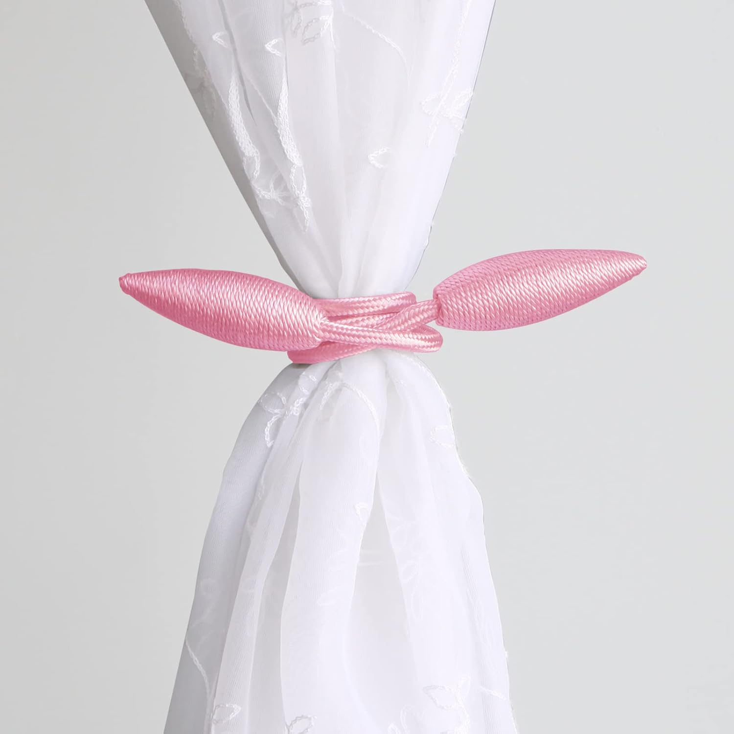 Valea Home 2 Pieces Pink Curtain Tiebacks Holdbacks